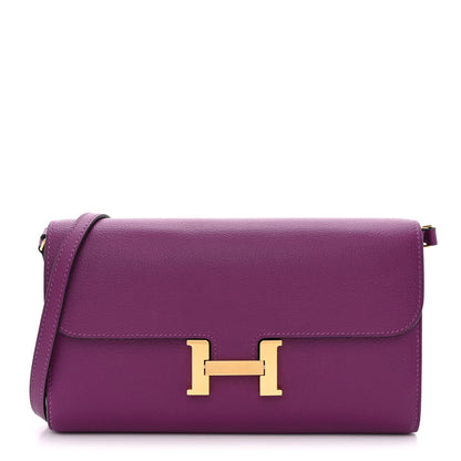 Hermes Evercolor Constance Wallet To Go Anemone 1 of 10