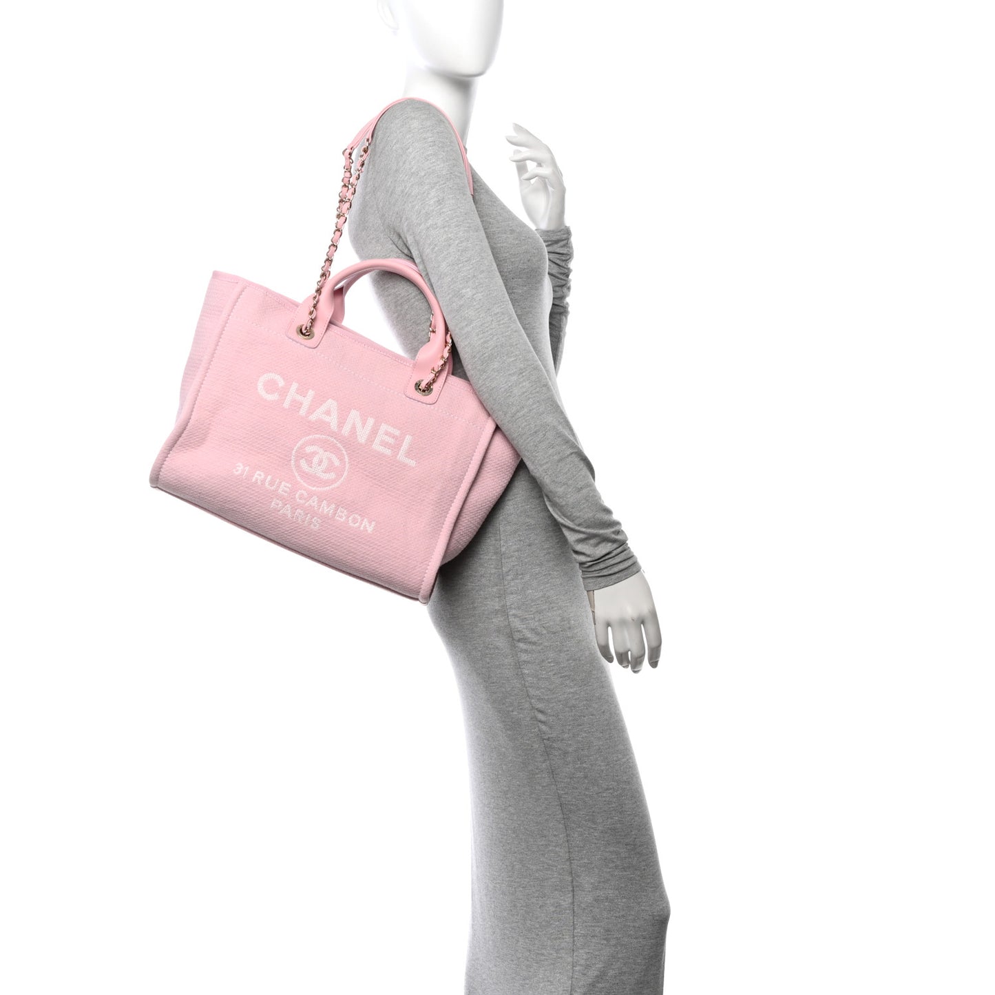 Mixed Fibers Small Deauville Tote Pink