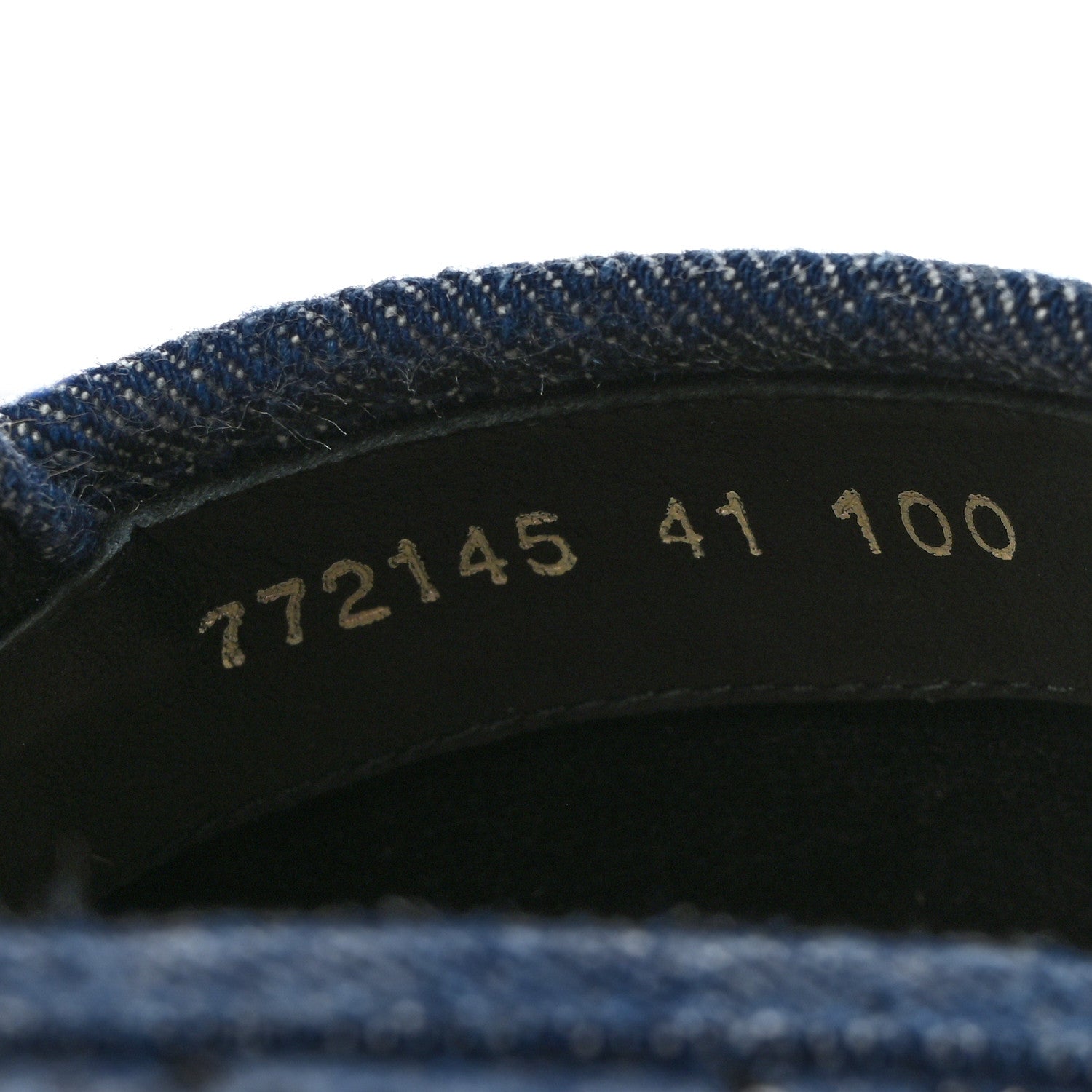 Gucci Denim Crystal GG Monogram Espadrilles 41 Blue 9 of 10