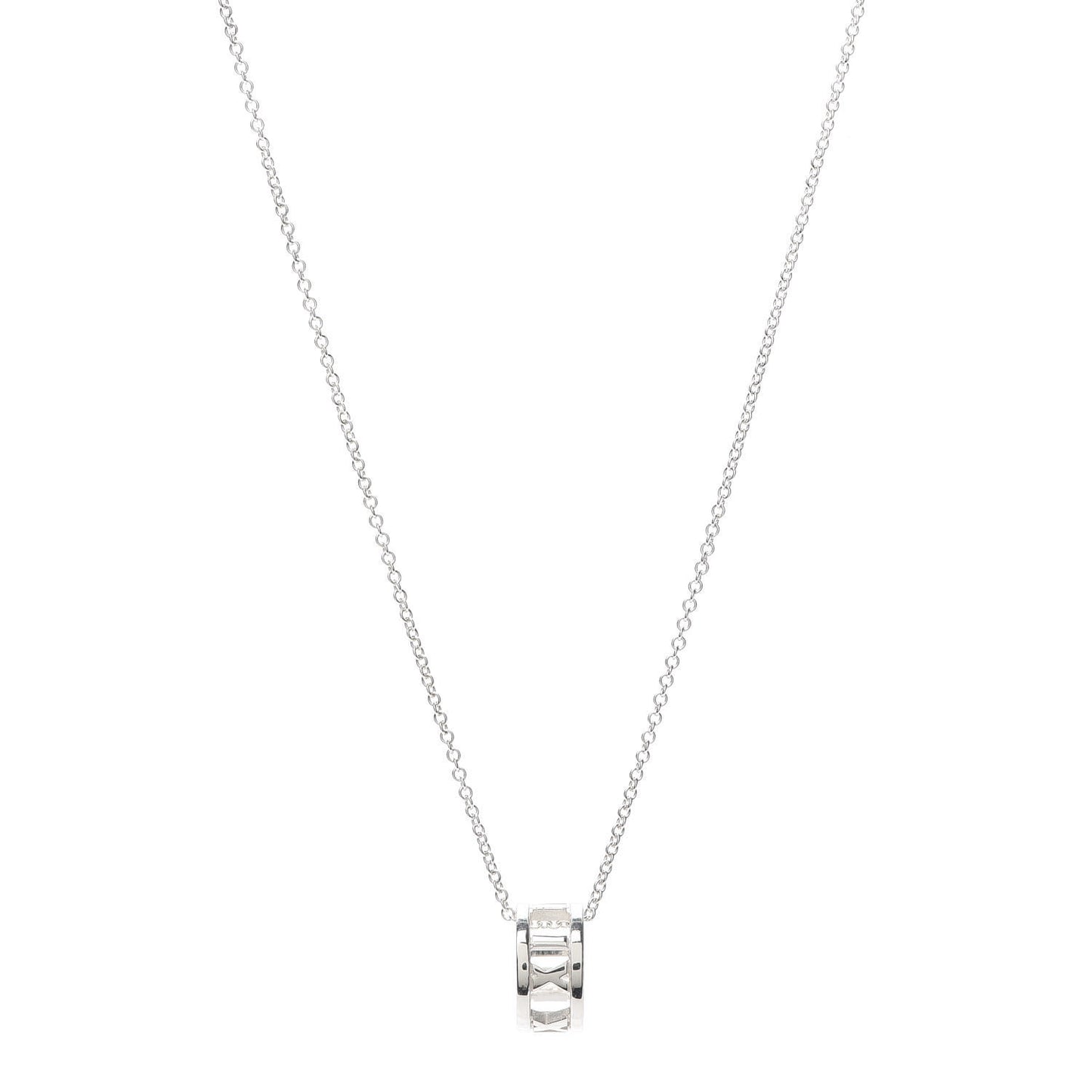 Sterling Silver Atlas Open Pendant Necklace
