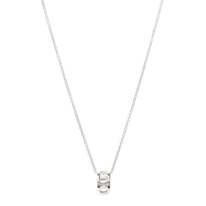 Tiffany Sterling Silver Atlas Open Pendant Necklace 1 of 7
