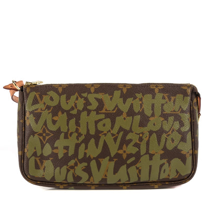 Louis Vuitton Monogram Graffiti Pochette Accessories Kaki 1 of 7