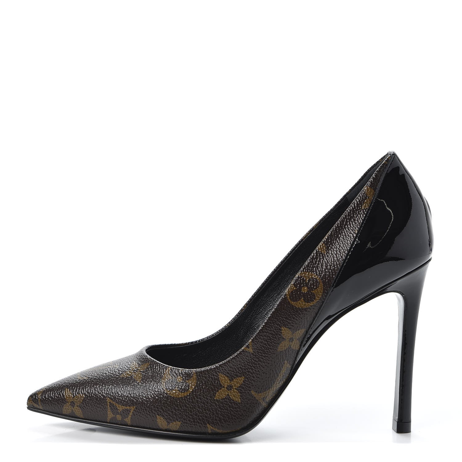Louis Vuitton Monogram Cherie Pumps 37.5 Black 1 of 10