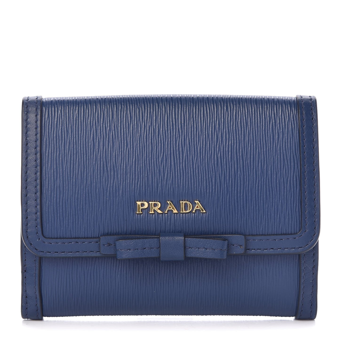 Vitello Move Bow Compact Wallet Bleuette