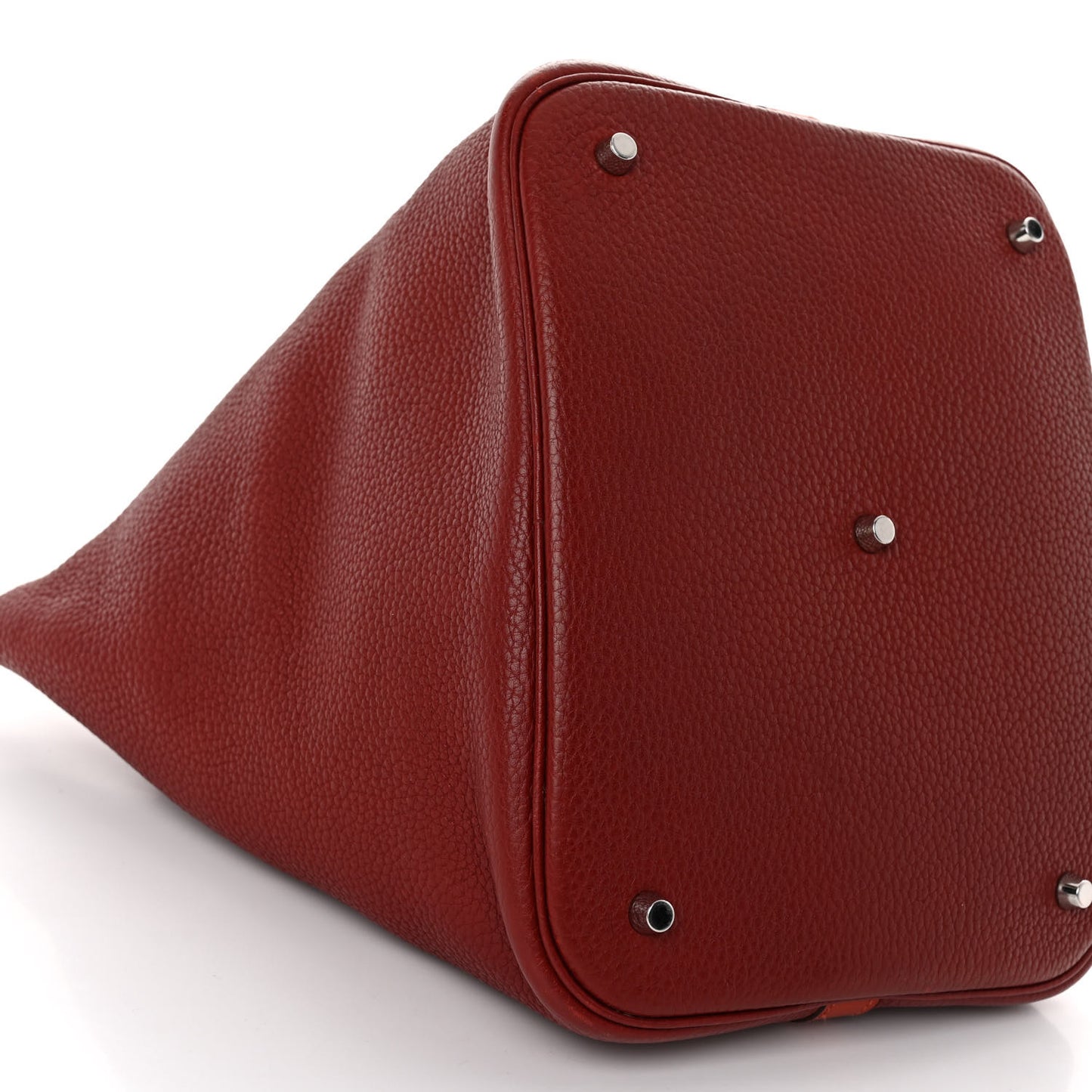 Taurillon Clemence Swift Picotin Lock 26 GM Rouge H Brique