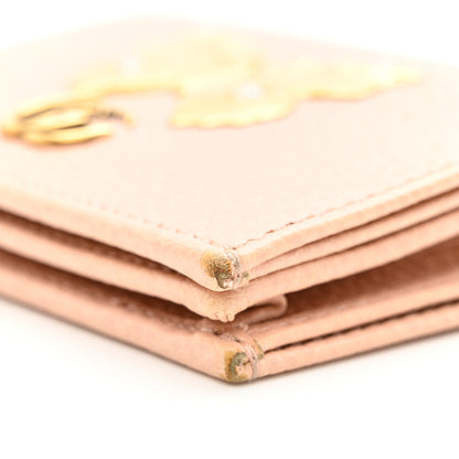 Gucci Pebbled Calfskin Butterfly Card Case Perfect Pink 9 of 9