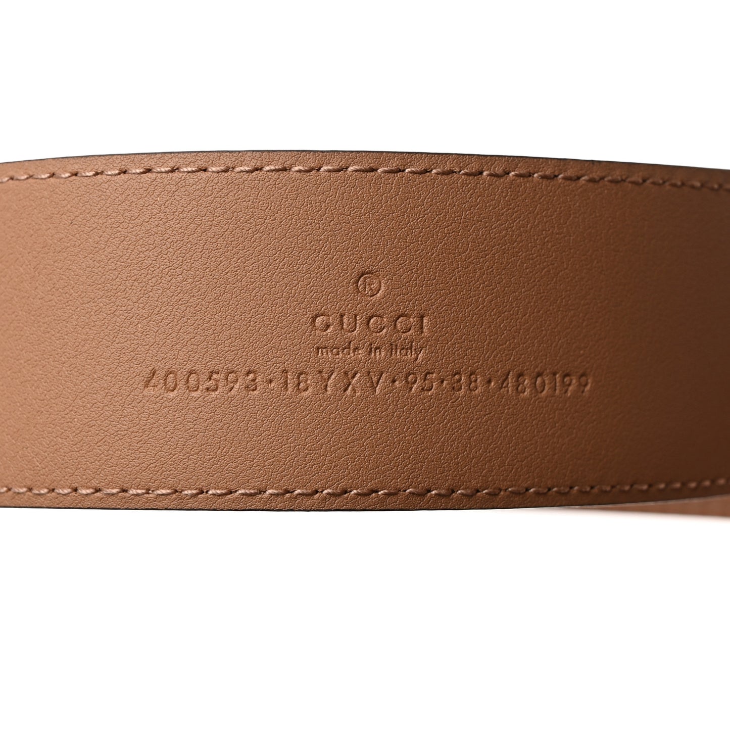 Azalea Calfskin Enamel Monochrome Double G 40mm Belt 100/40 Camelia