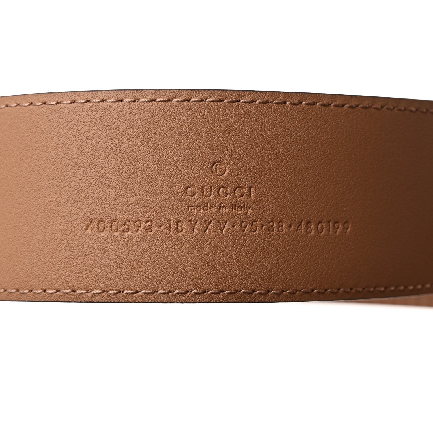 Gucci Azalea Calfskin Enamel Monochrome Double G 40mm Belt 100/40 Camelia 3 of 5