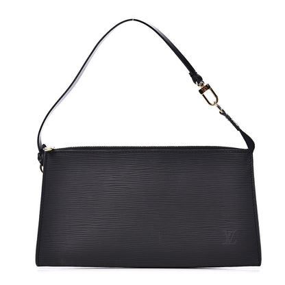 Louis Vuitton Epi Pochette Accessories 24 Black 1 of 10
