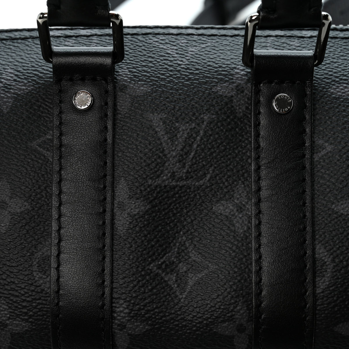 Reverse Monogram Eclipse Keepall XS Black