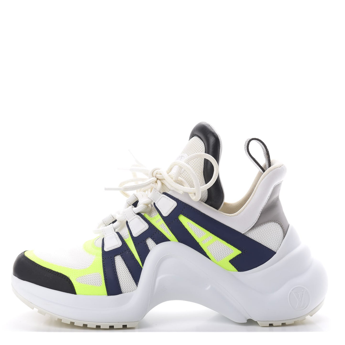 Calfskin Technical Nylon LV Archlight Sneakers 39 Yellow