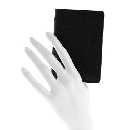 Louis Vuitton Ostrich Pocket Organizer Black 2 of 8