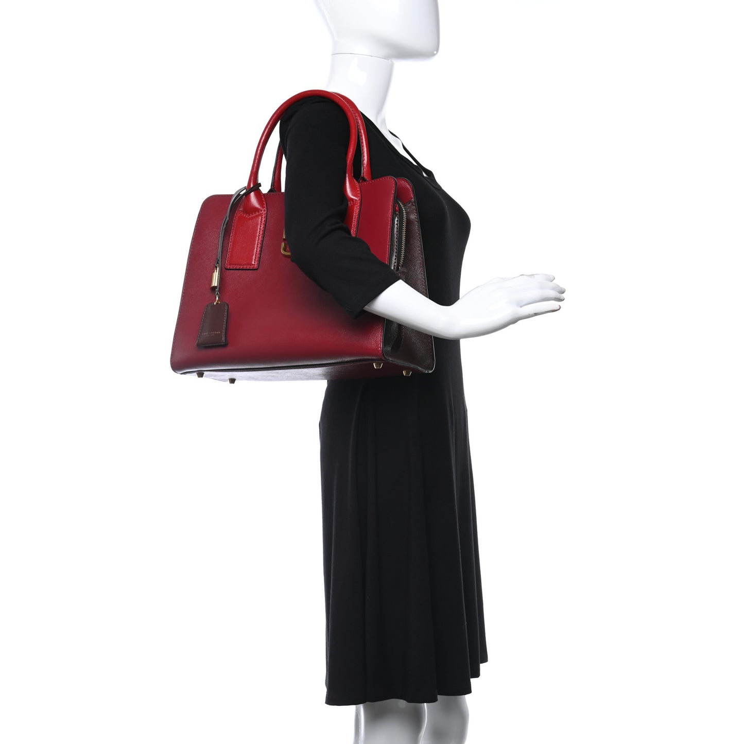 Saffiano Big Shot Tote Red Multicolor