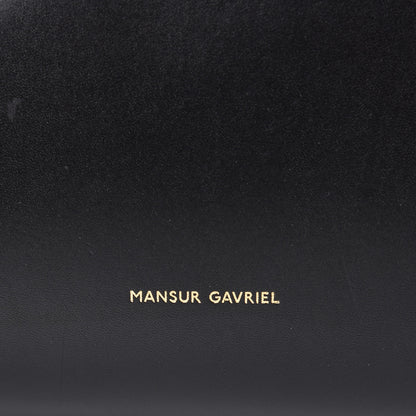 Mansur Gavriel Calfskin Large Shopping Tote Black Flamma 21 of 24