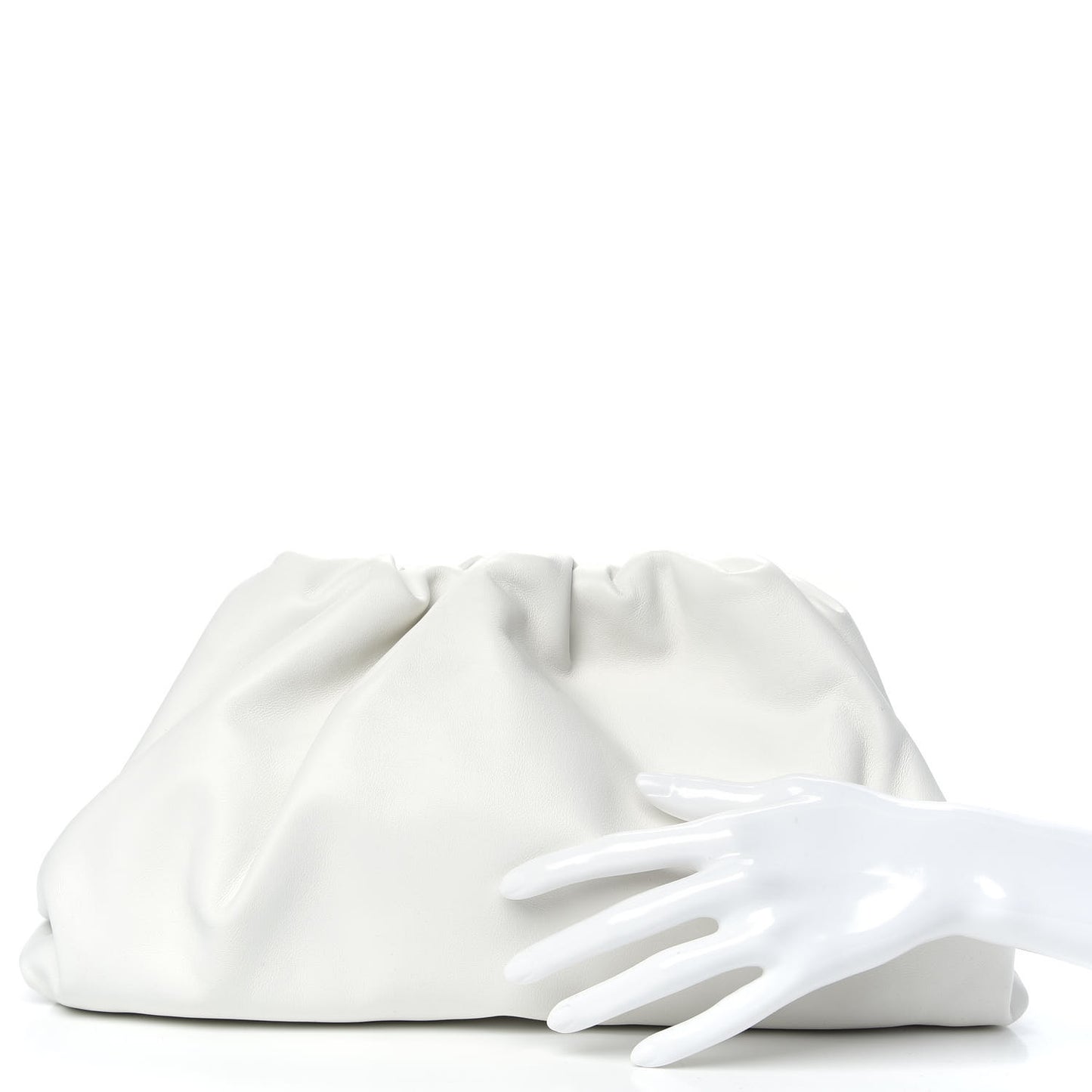 Smooth Butter Calf The Pouch Oversized Clutch Mist