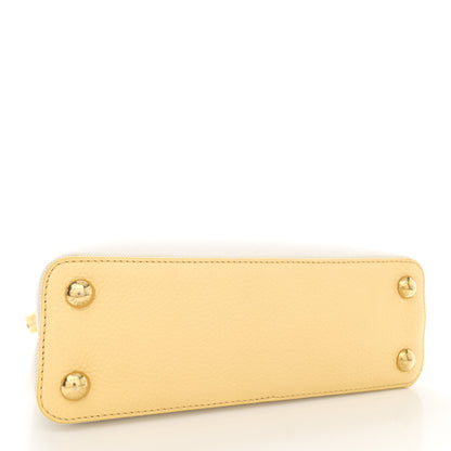 Louis Vuitton Canvas Taurillon Capucines BB Plume Yellow 4 of 12