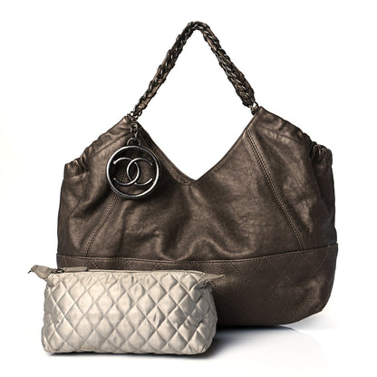 Chanel Metallic Calfskin Baby Coco Cabas Bronze 1 of 13