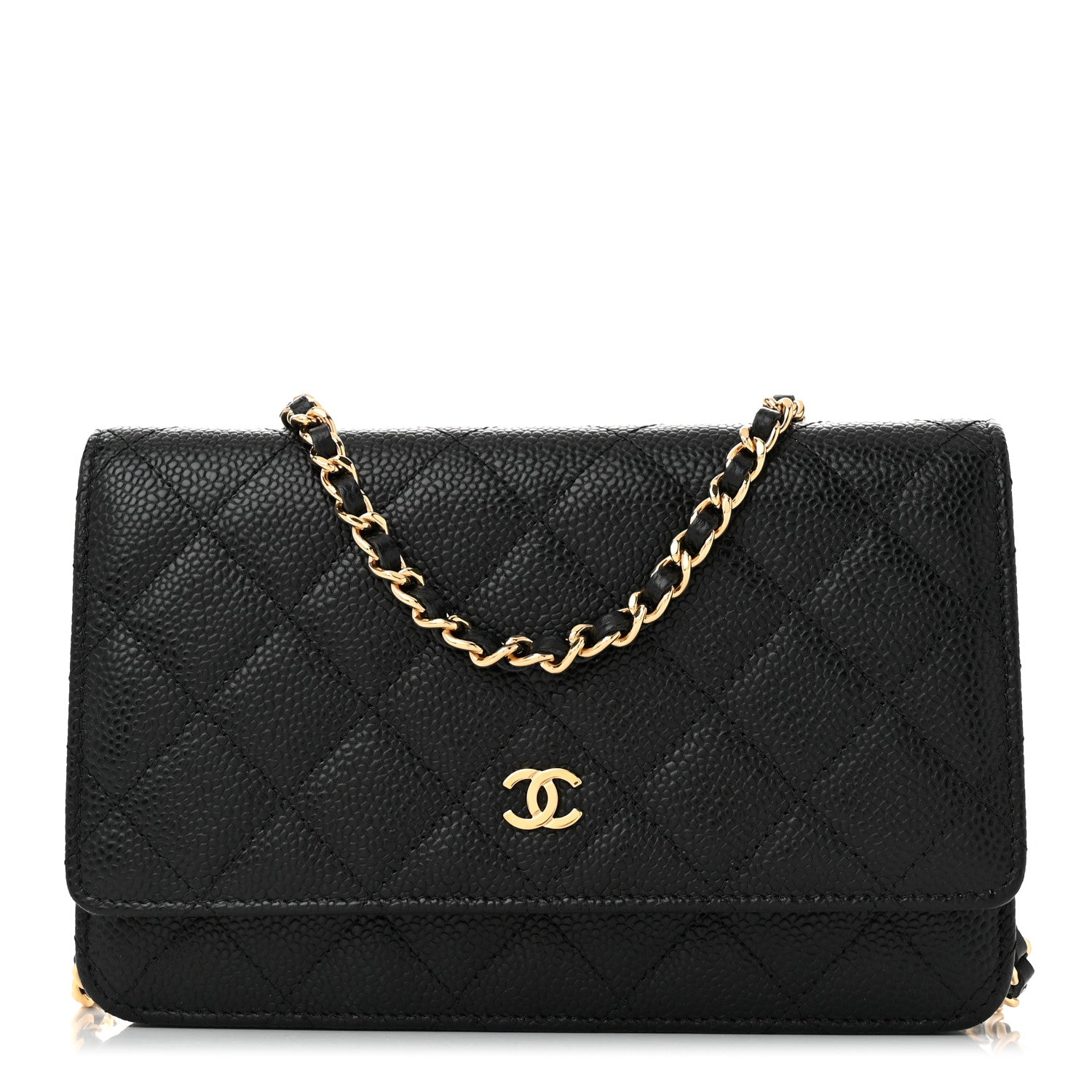 Chanel Caviar Quilted Wallet On Chain WOC Black 1 of 12