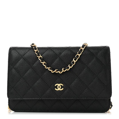 Chanel Caviar Quilted Wallet On Chain WOC Black 1 of 12
