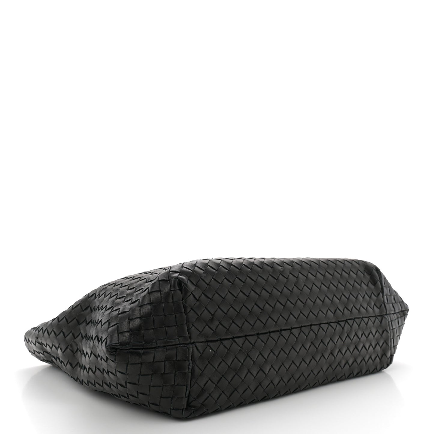 Nappa Intrecciato Large Capri Tote Ebano