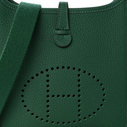 Hermes Taurillon Clemence Evelyne TPM Vert Vertigo 8 of 10