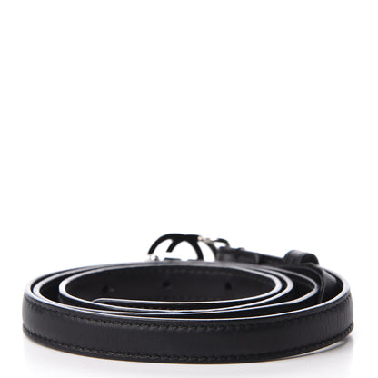 Gucci Moon Calfskin Nickel Interlocking G 20mm Belt 90 36 Black 2 of 5