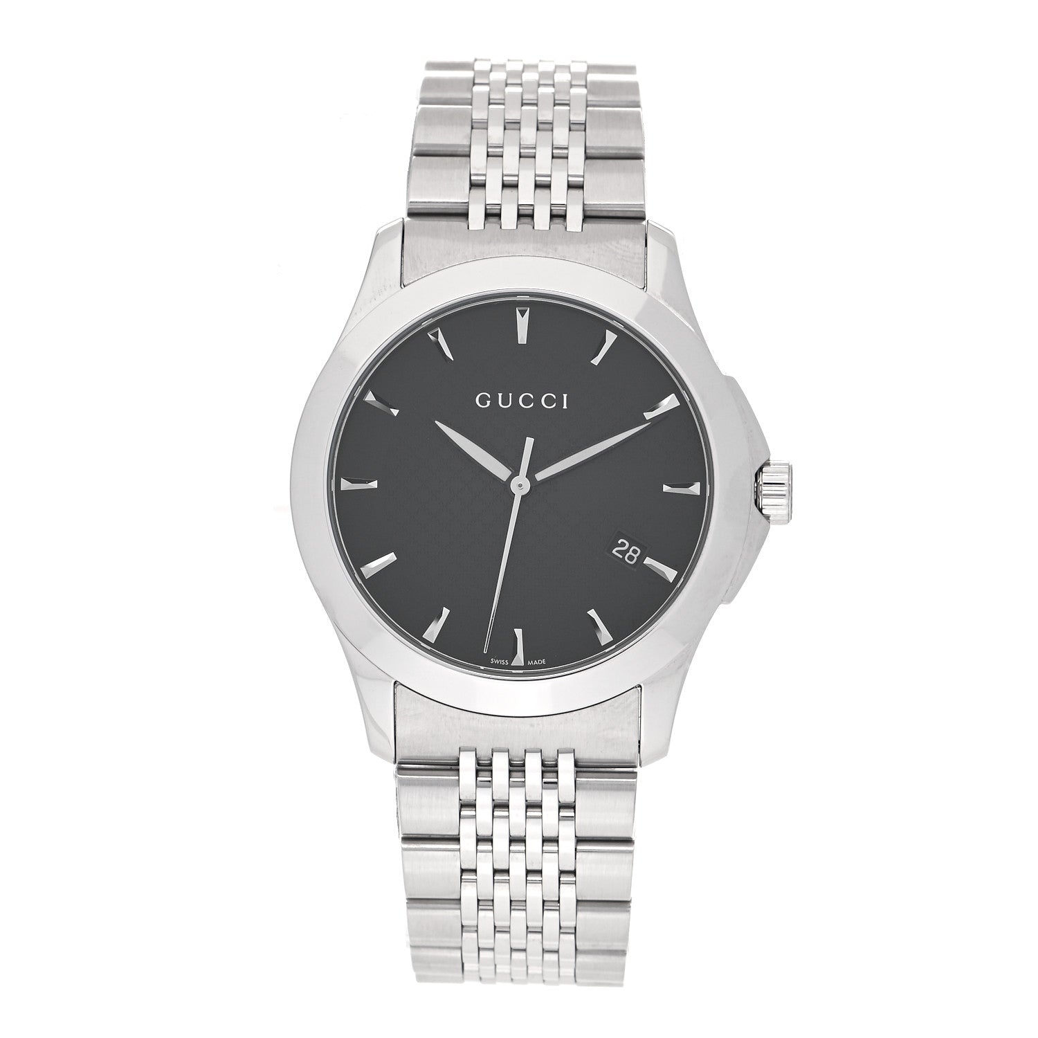 Gucci Stainless Steel 38mm G-Timeless Quartz Watch Black 1 of 4
