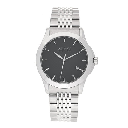Gucci Stainless Steel 38mm G-Timeless Quartz Watch Black 1 of 4