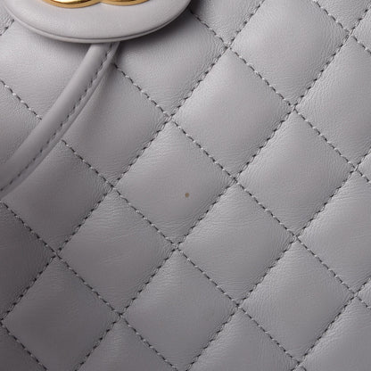 Chanel Calfskin Quilted Large Urban Spirit Backpack Grey 16 of 25