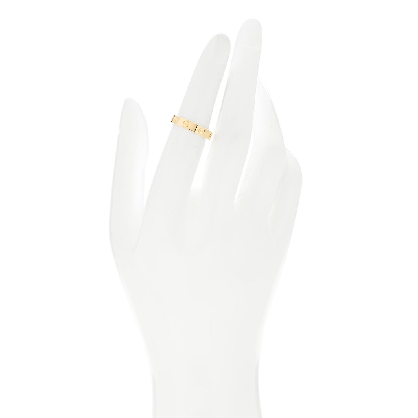 18K Yellow Gold 3.5mm LOVE Wedding Band Ring 51 5.75