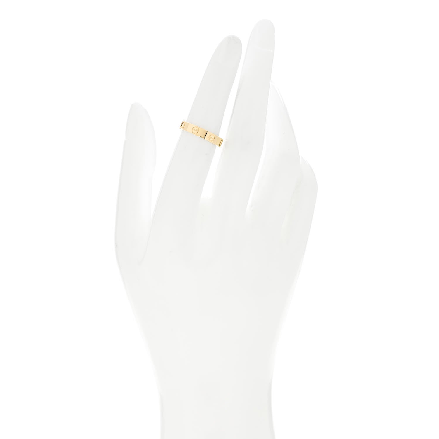 Cartier 18K Yellow Gold 3.5mm LOVE Wedding Band Ring 51 5.75 2 of 4