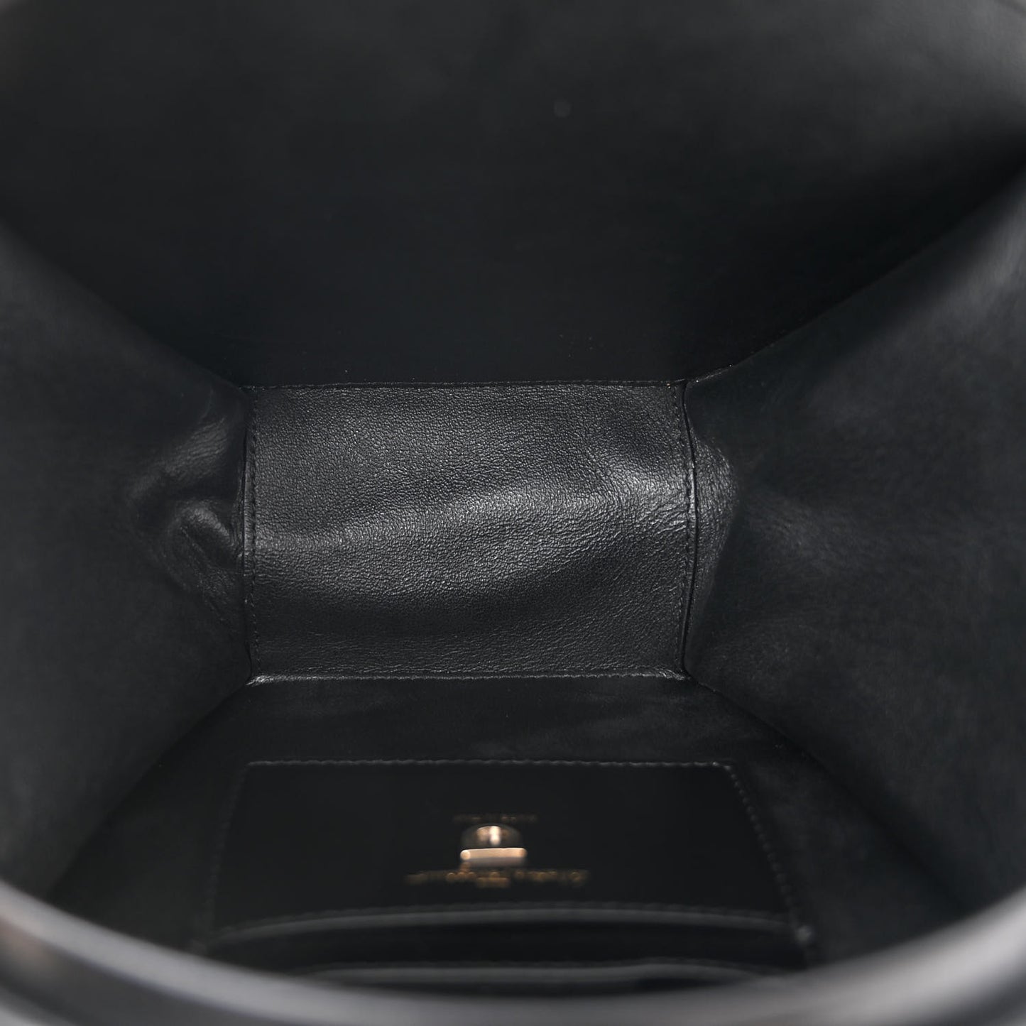 Calfskin Round Studio Crossbody Black