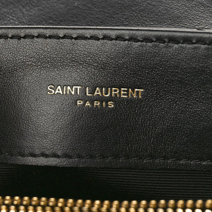 Saint Laurent Calfskin Y Quilted Monogram Small Loulou Chain Satchel Black 6 of 10