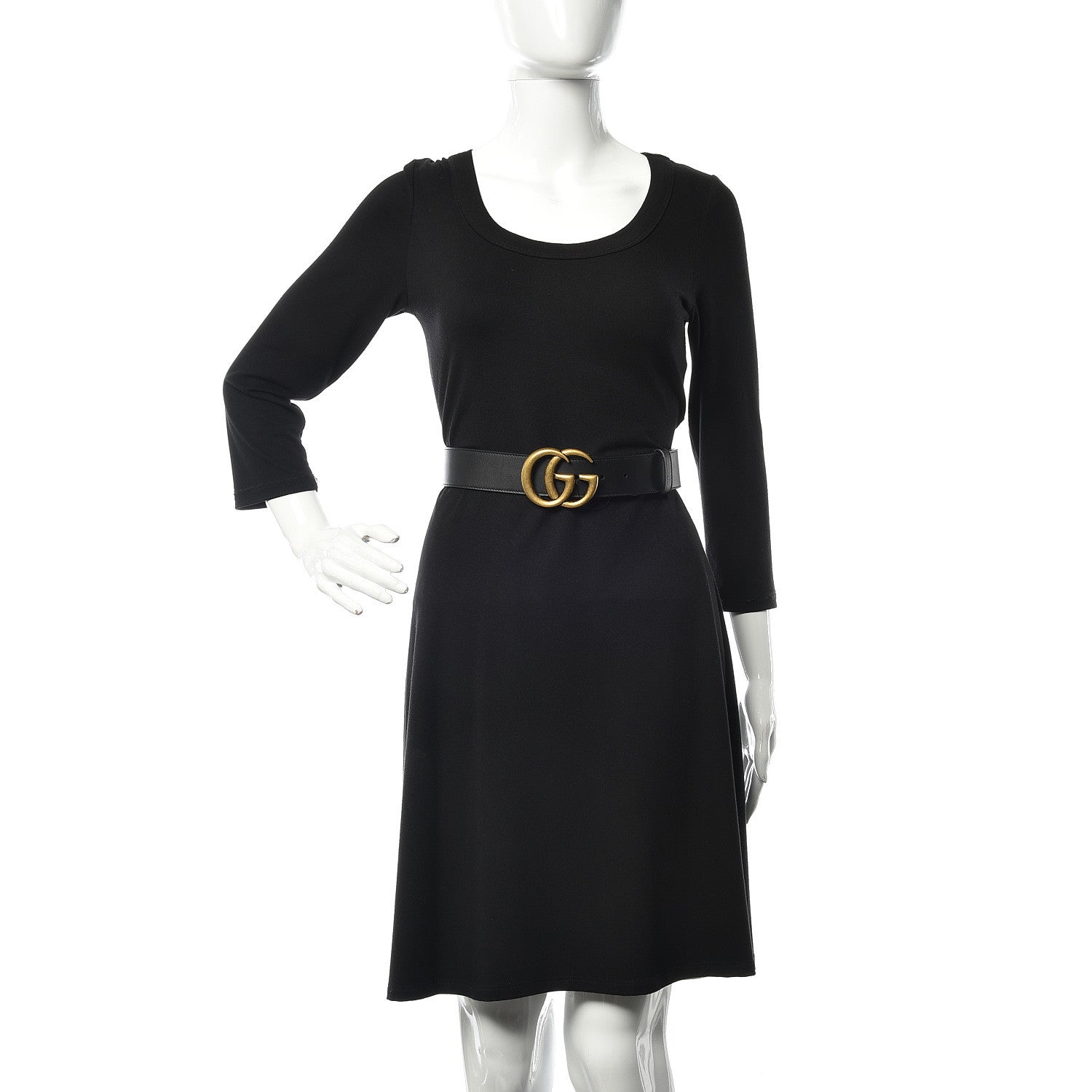 Gucci Calfskin Double G 40mm Belt 90 36 Black 2 of 6