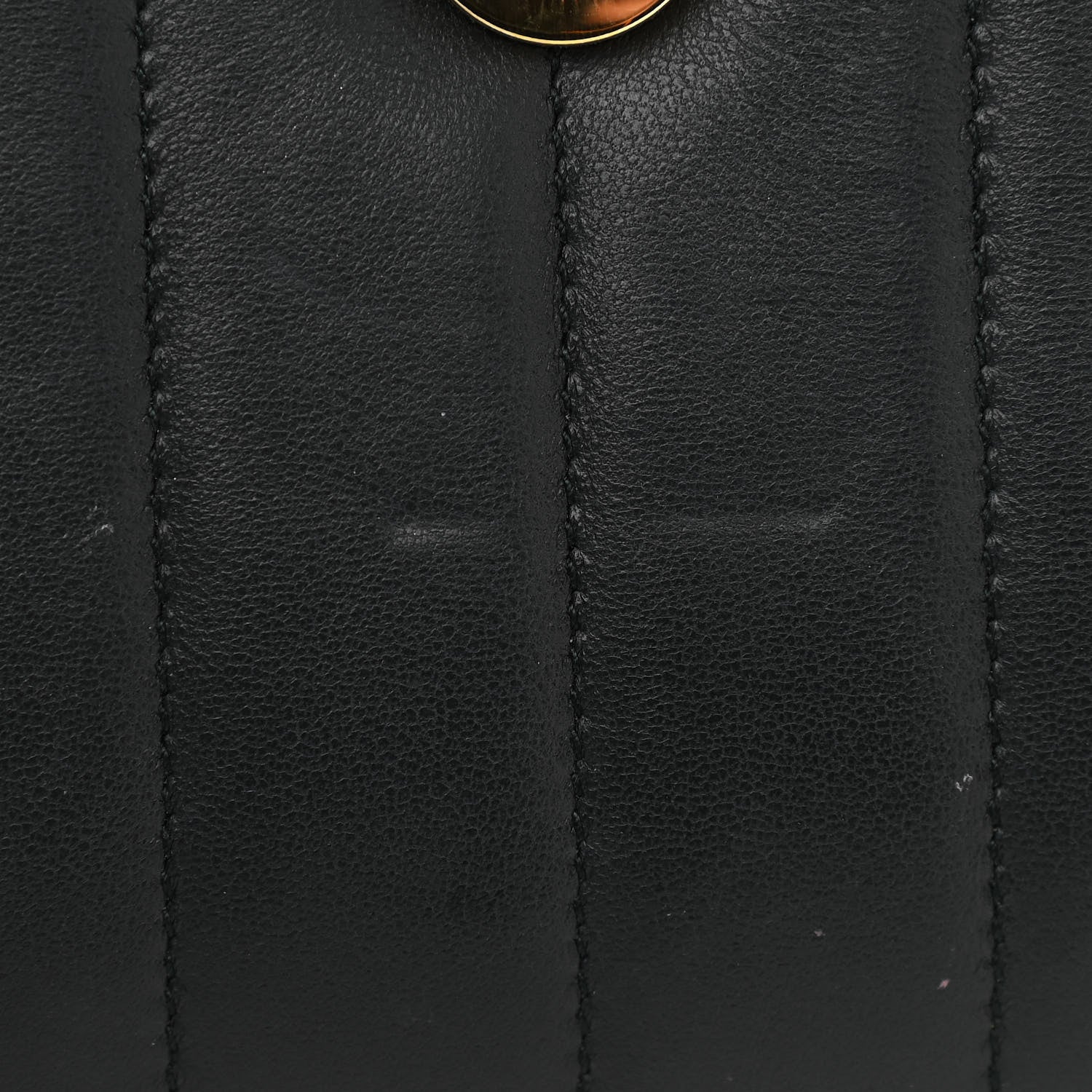 Saint Laurent Lambskin Matelasse Monogram Vicky Chain Wallet Black 12 of 13