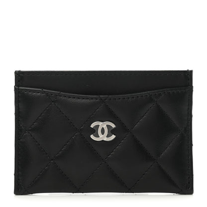 Chanel Lambskin Quilted Card Holder Black 1 of 9