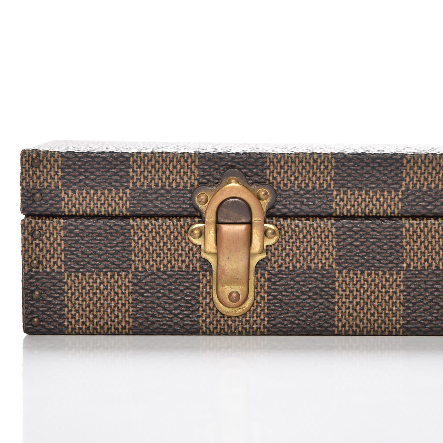 Louis Vuitton Damier Ebene Bracelet Watch Jewelry Holder Coffret 5 of 9