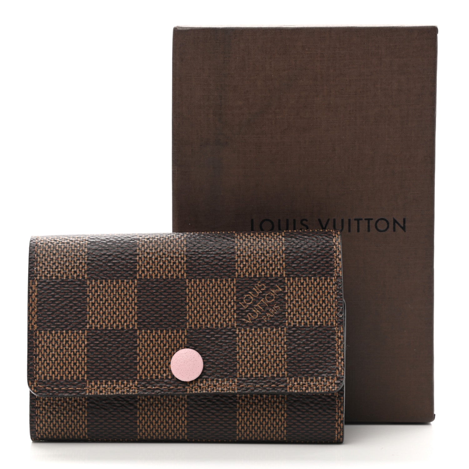 Louis Vuitton Damier Ebene Multicles 6 Key Holder Rose Ballerine 9 of 9