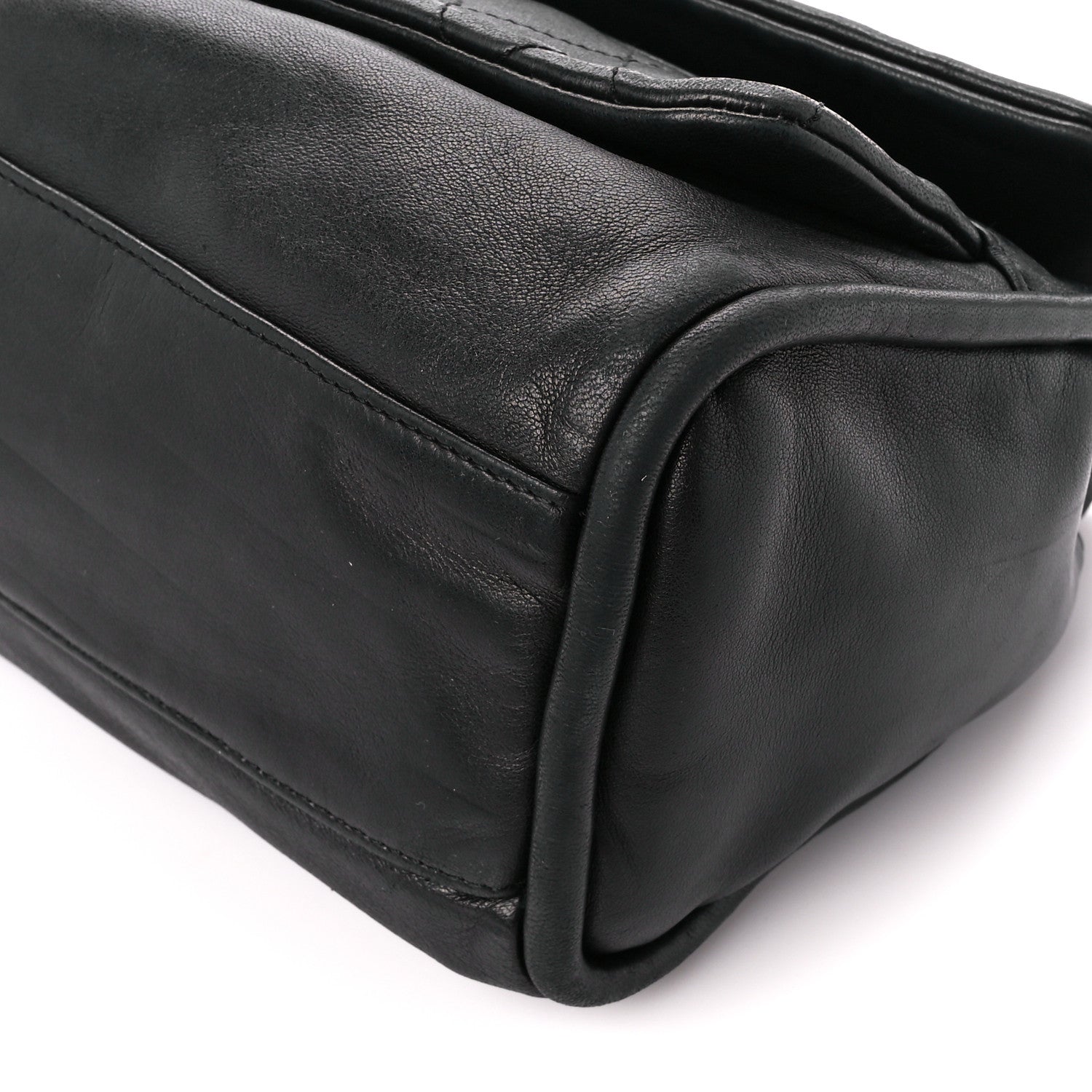 Chanel Lambskin Quilted Large Mademoiselle Double Flap Black 11 of 11
