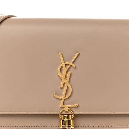 Saint Laurent Smooth Calfskin Classic Monogram Kate Tassel Chain Wallet Dark Beige 7 of 16