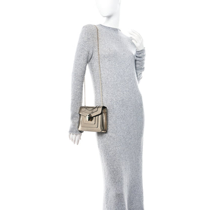 Bulgari Metallic Calfskin Small Serpenti Forever Snake Strap Crossbody Bag Bronze 2 of 12