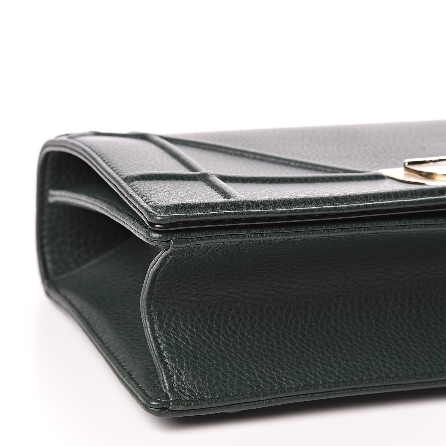 Christian Dior Grained Calfskin Medium Diorama Flap Bag Green 10 of 13
