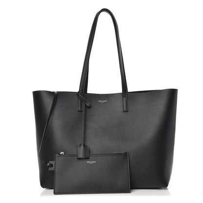 Saint Laurent Calfskin Large Shopping Tote Black 1 of 13