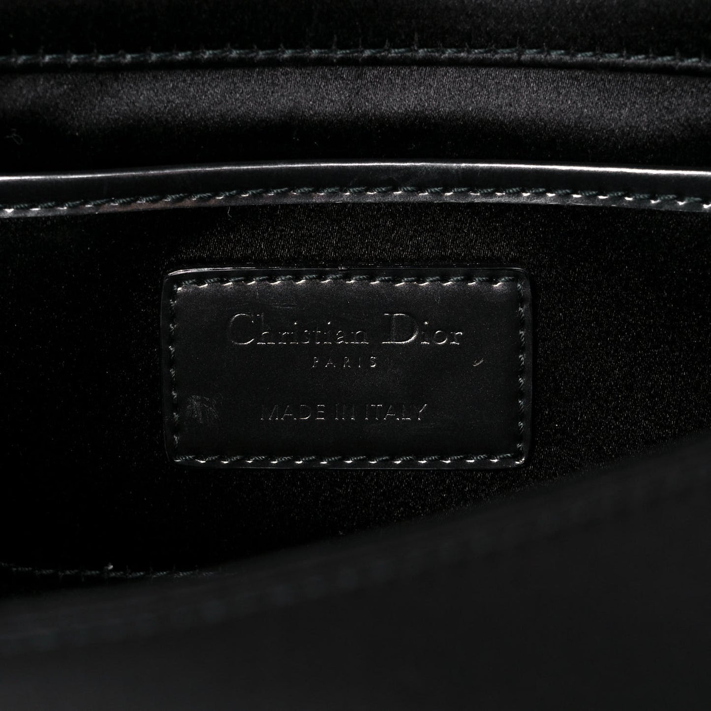 Satin Sequin Cannage Rendezvous Chain Wallet Black Multicolor