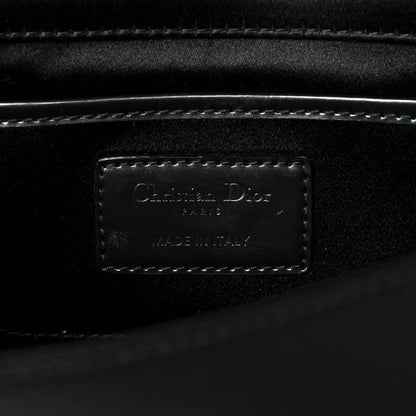 Christian Dior Satin Sequin Cannage Rendezvous Chain Wallet Black Multicolor 6 of 14