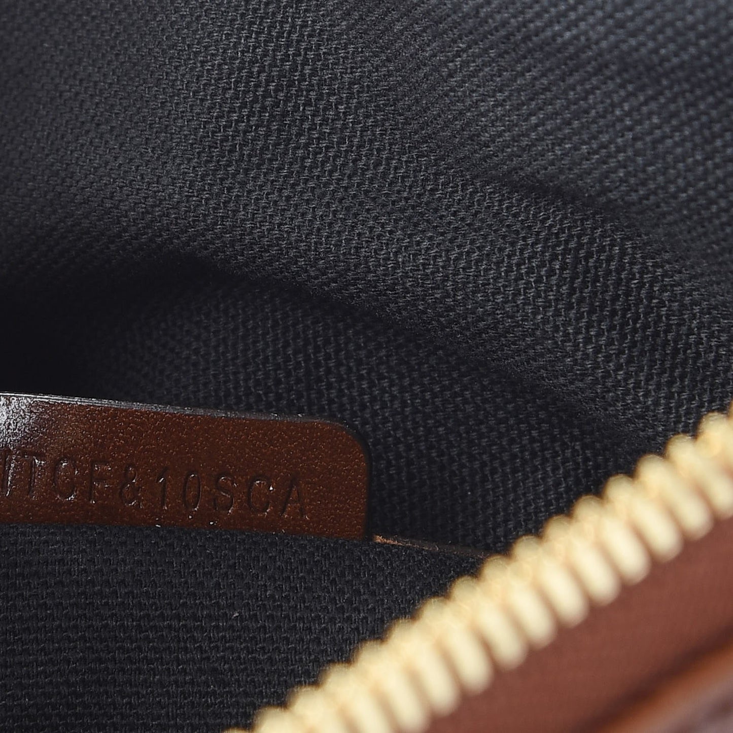 Canvas House Check Shoulder Bag Saddle Brown