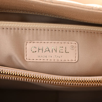 Chanel Caviar Quilted Grand Shopping Tote GST Light Beige 6 of 11
