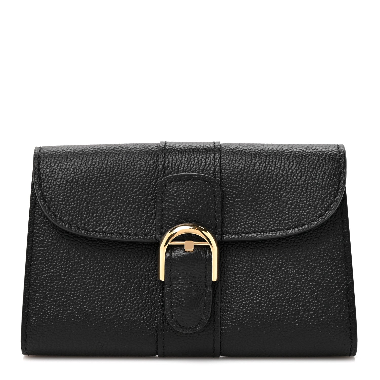 Delvaux Grained Calfskin Magic Brillant Card Holder Black 1 of 7