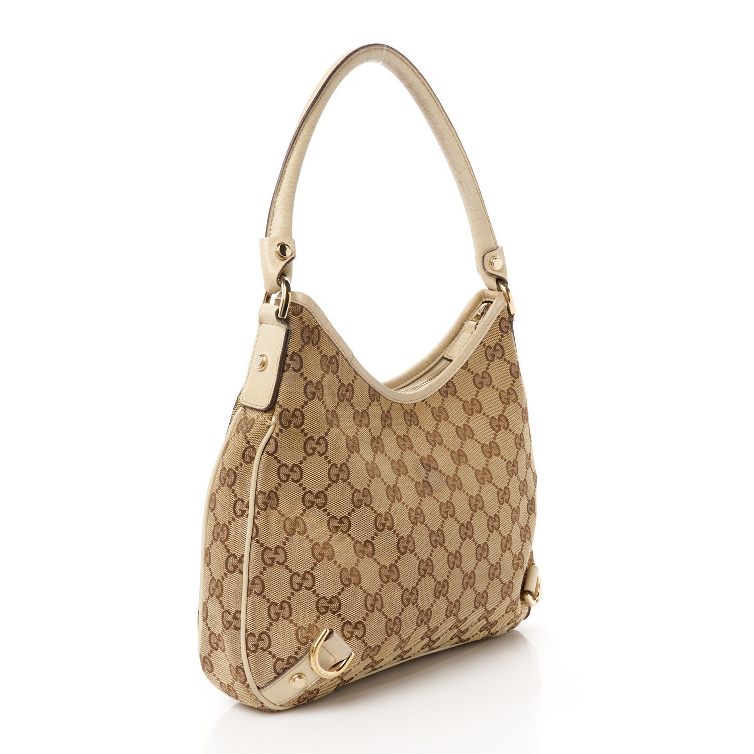 Gucci Monogram Medium Abbey D Ring Hobo Off White 3 of 12