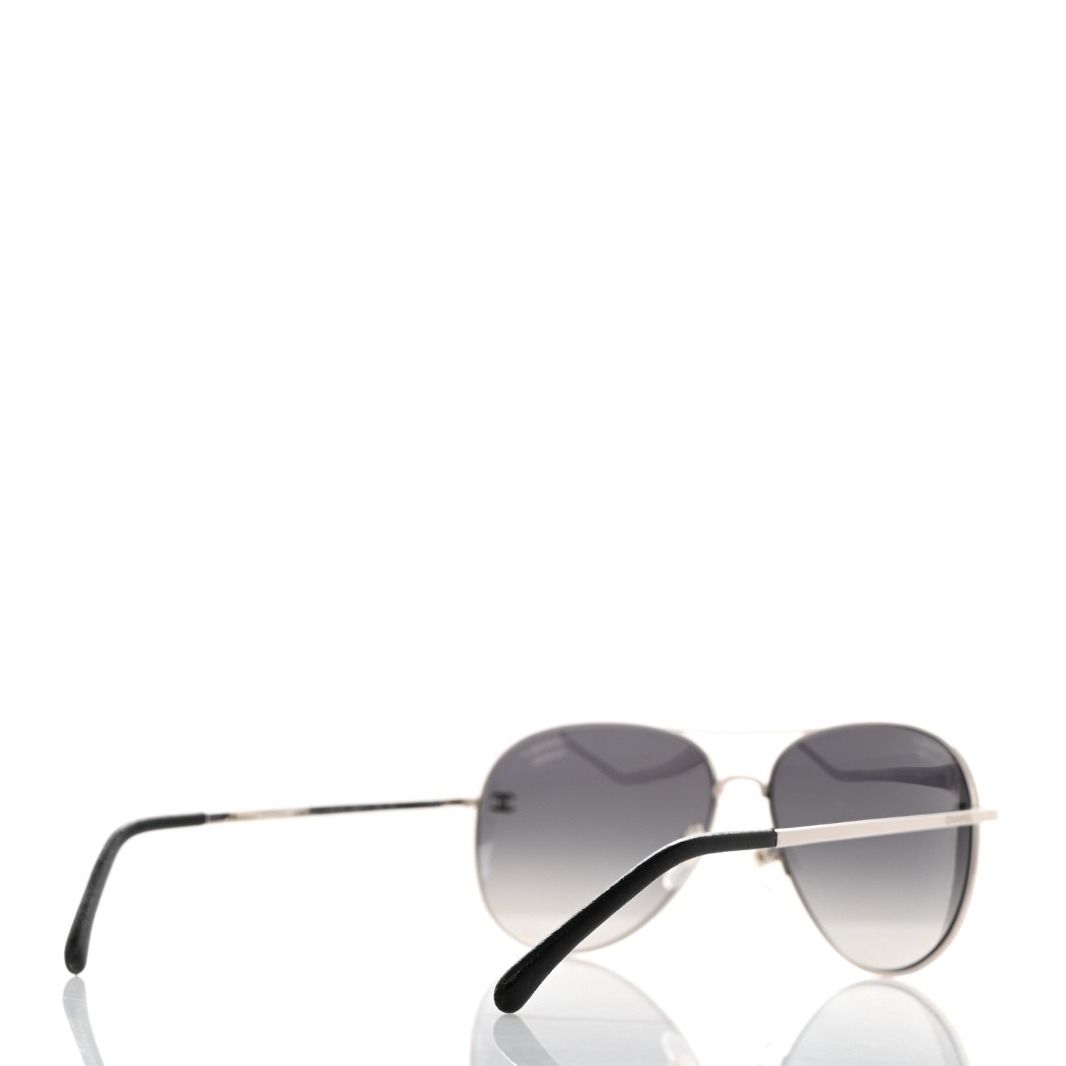 Chanel Aviator CC Sunglasses 4189-T-Q Silver 4 of 8